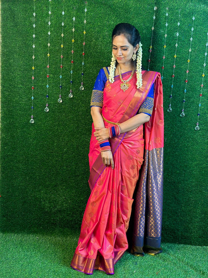 Semi Kanchi silk saree YYY