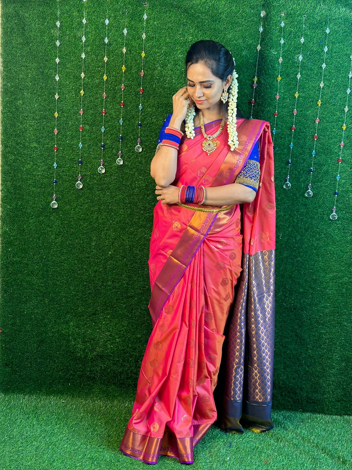 Semi Kanchi silk saree YYY