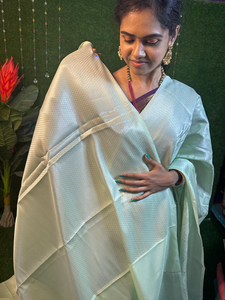 Soft Katan tissue saree YYY