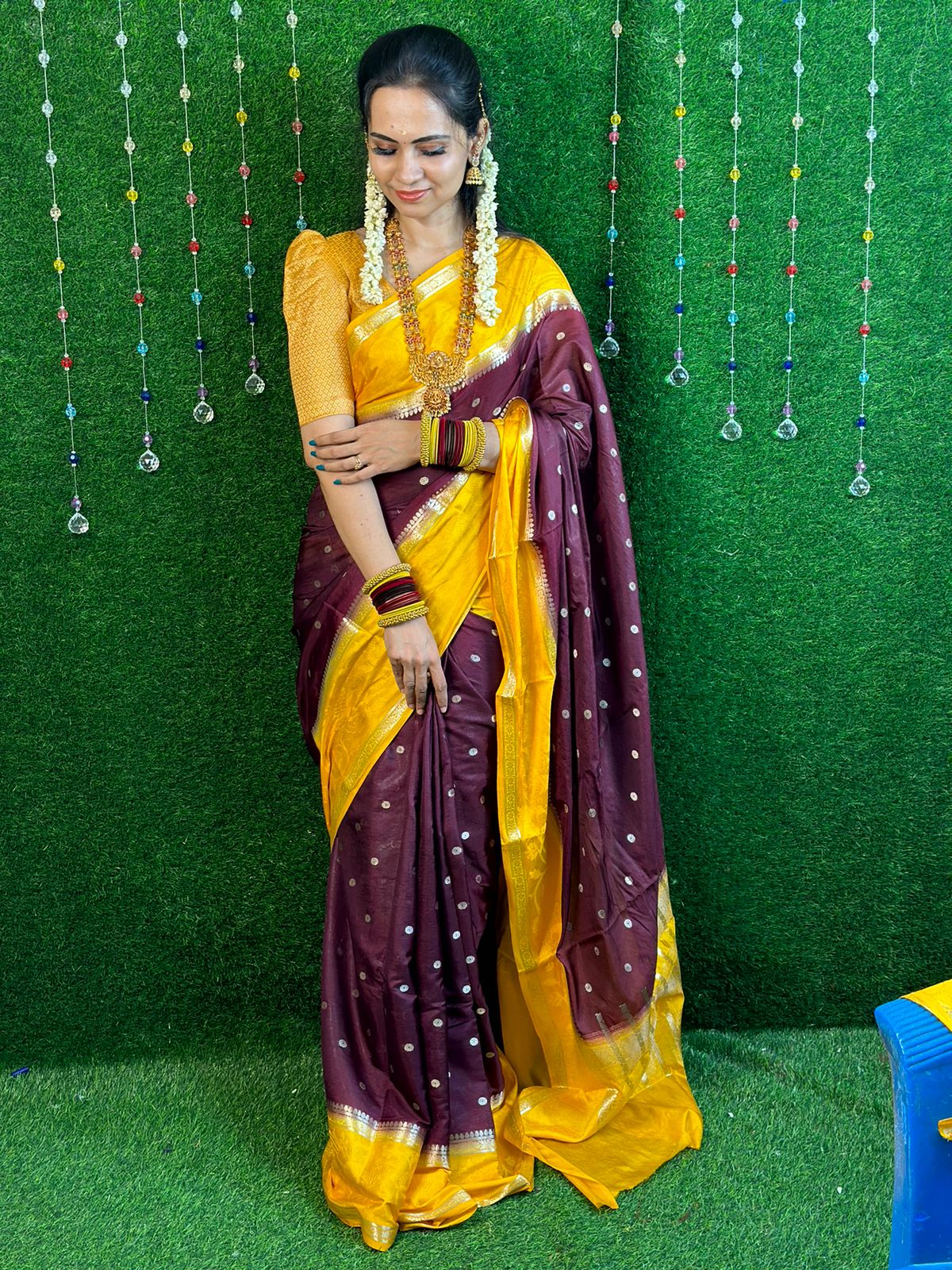 Warm silk saree