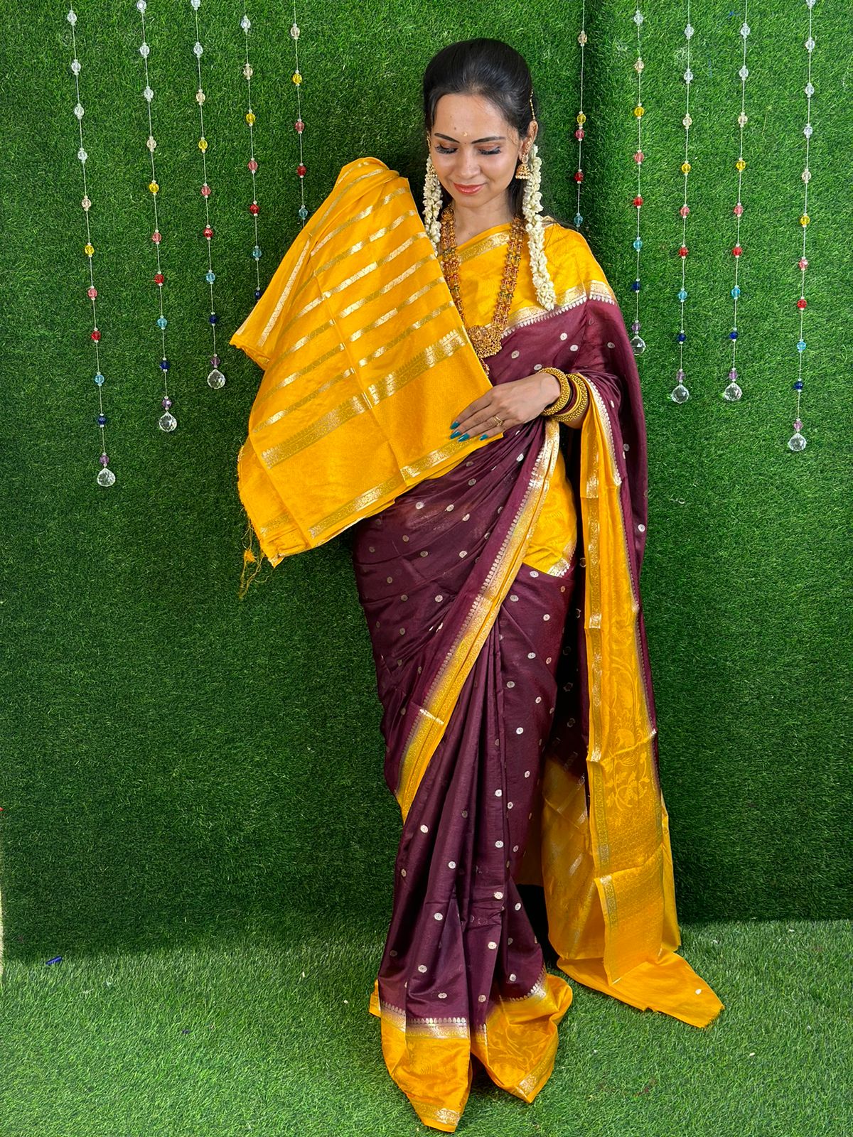 Warm silk saree