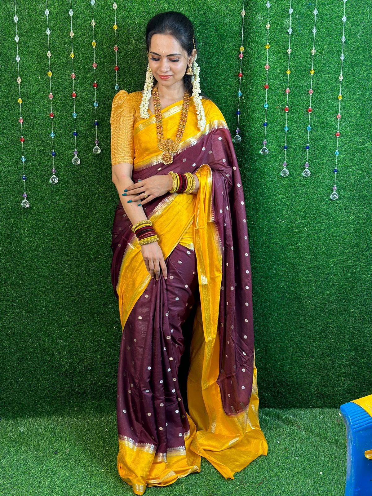 Warm silk saree