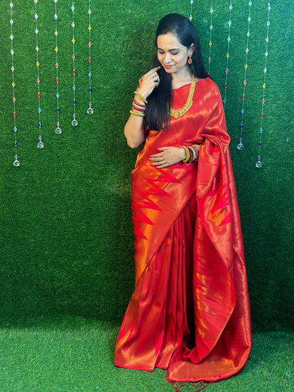 Bridal semi silk saree