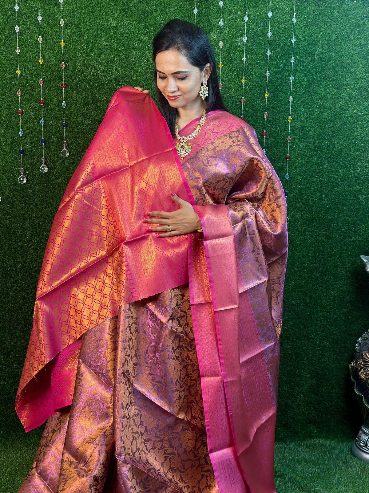 Katan silk grand sarees.