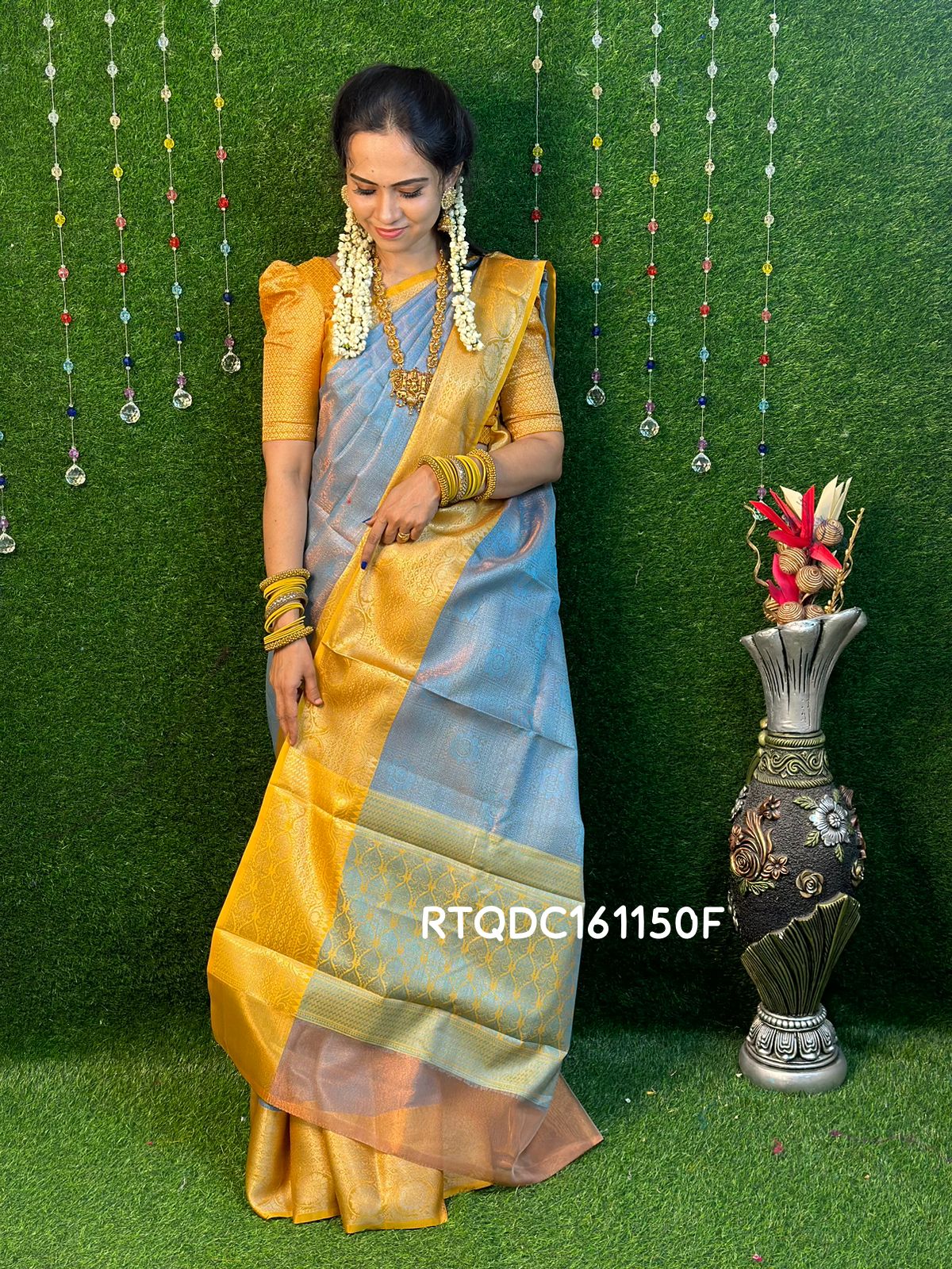 3D design katan silk saree