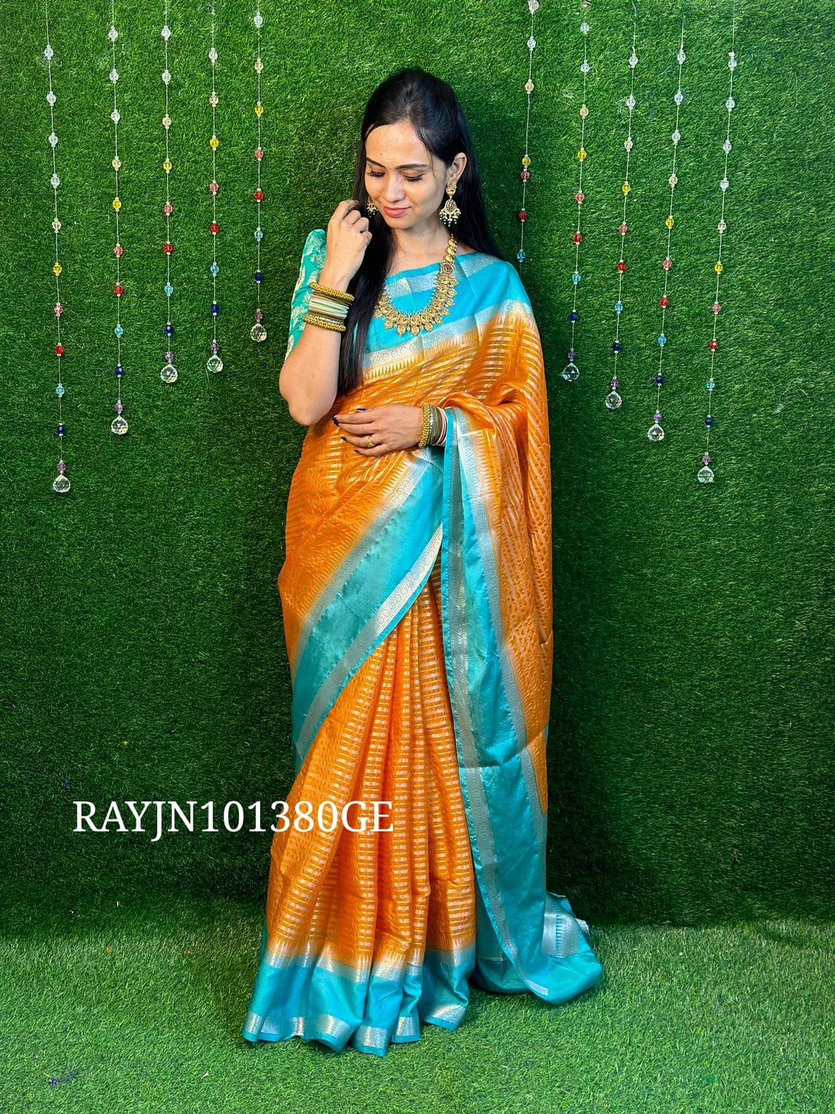 Retta Petta border warm silk saree YYY.