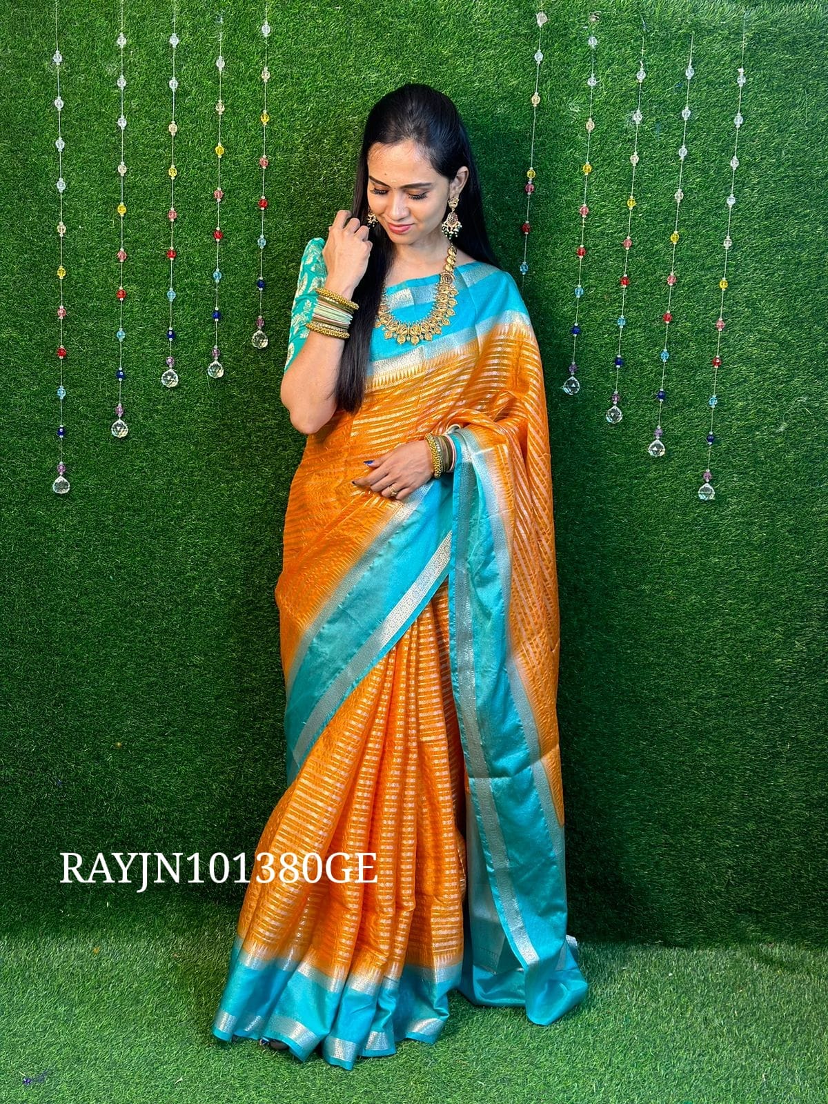 Retta Petta border warm silk saree YYY.