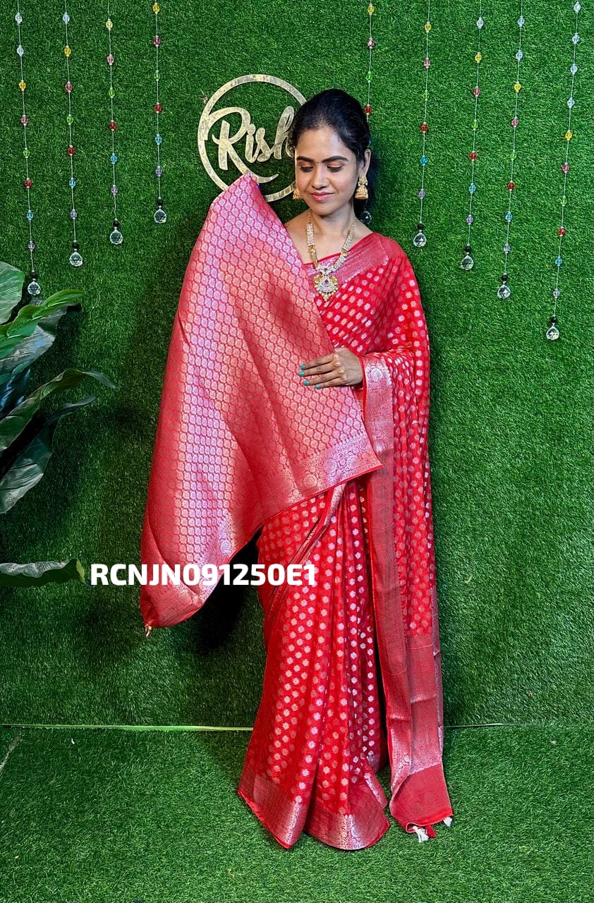 Premium pure chinnon saree YYY