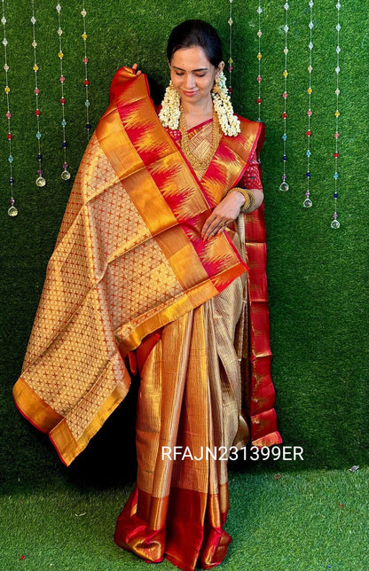 Kanchi semi silk saree.