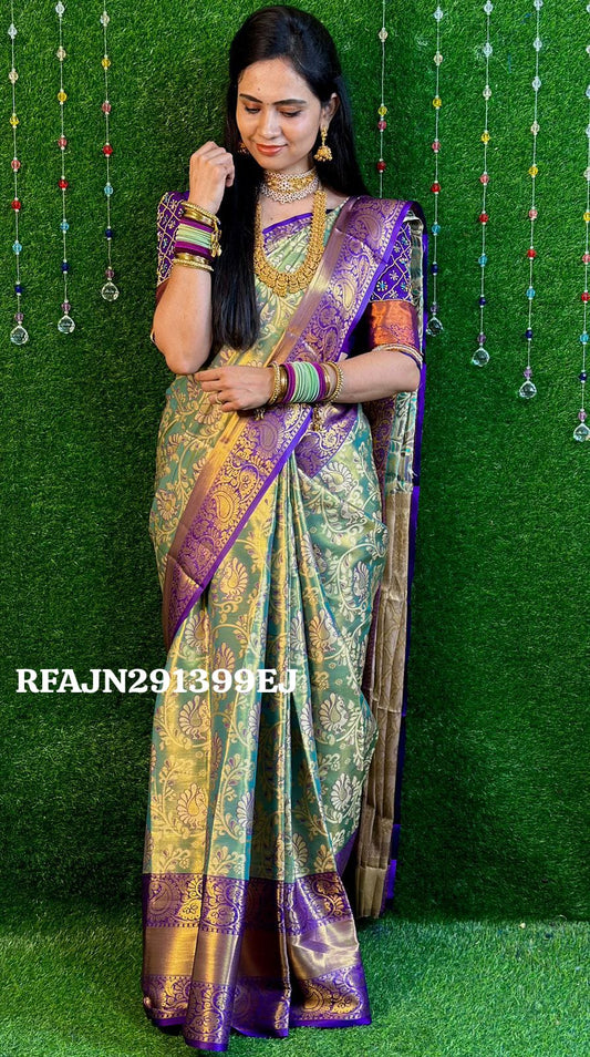 Kanchi semi silk saree.