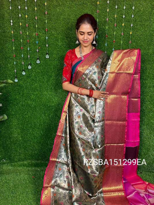 Kanchipuram semi silk saree YYY