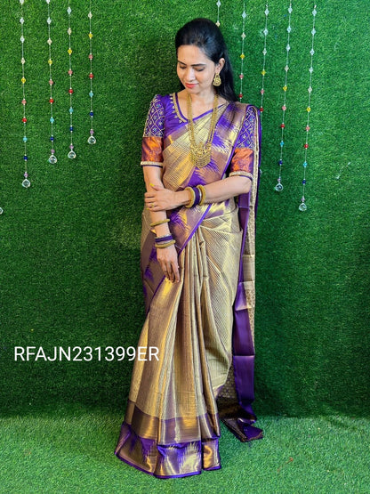 Kanchi semi silk saree.