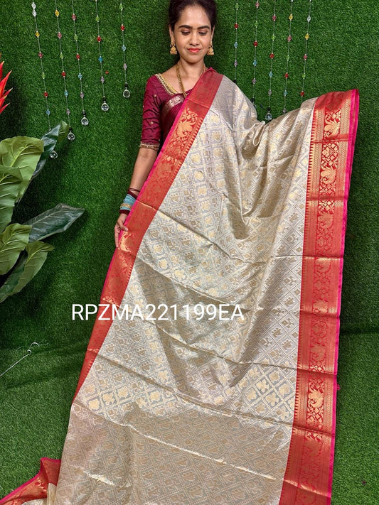 Soft silk zari weaving