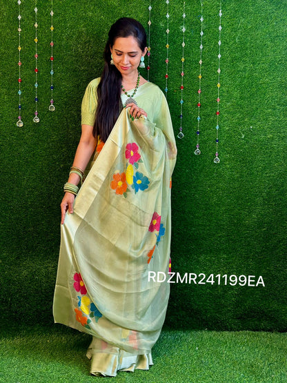 Chiffon with floral sarees  YYY