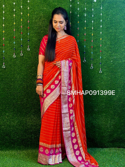 Viscose georgette saree XXX