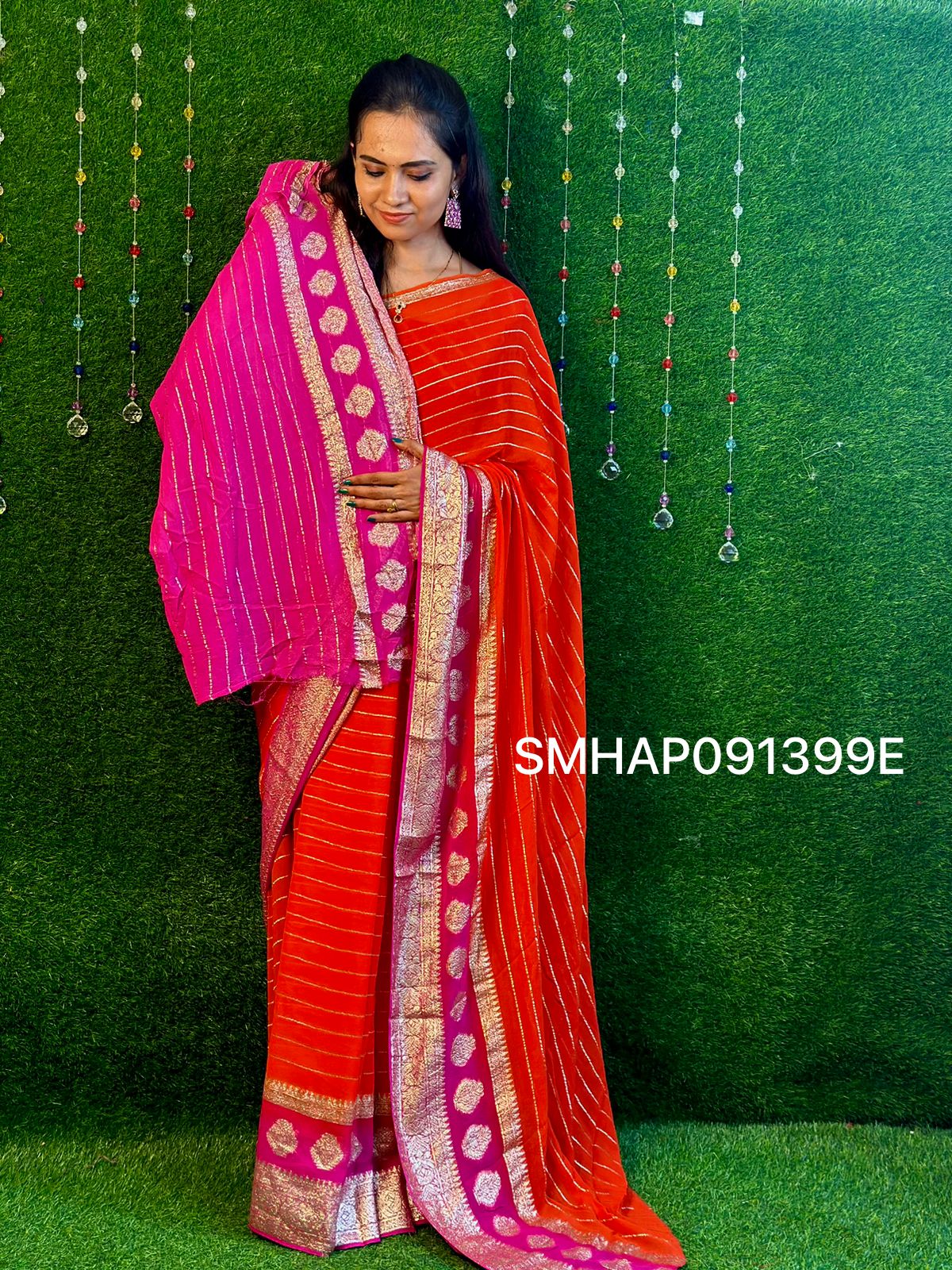 Viscose georgette saree XXX