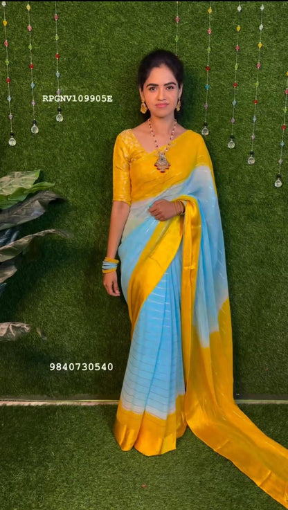 Viscose georgette sarees