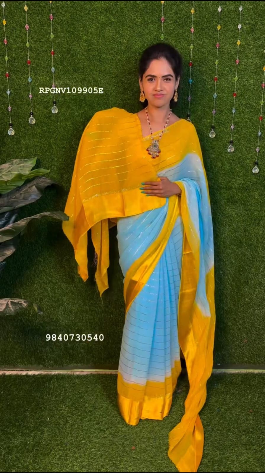 Viscose georgette sarees YYY