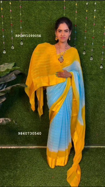 Viscose georgette sarees