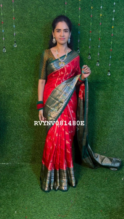 Warm pattu saree