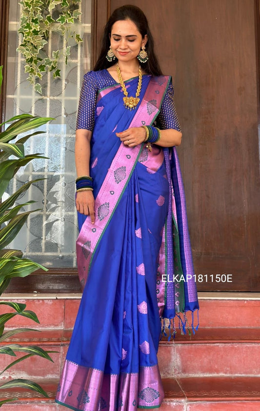 Kanchi semi soft silk saree