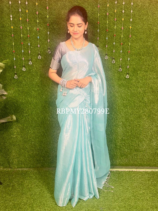 Kadhi tissue silk sarees🥳 prebook