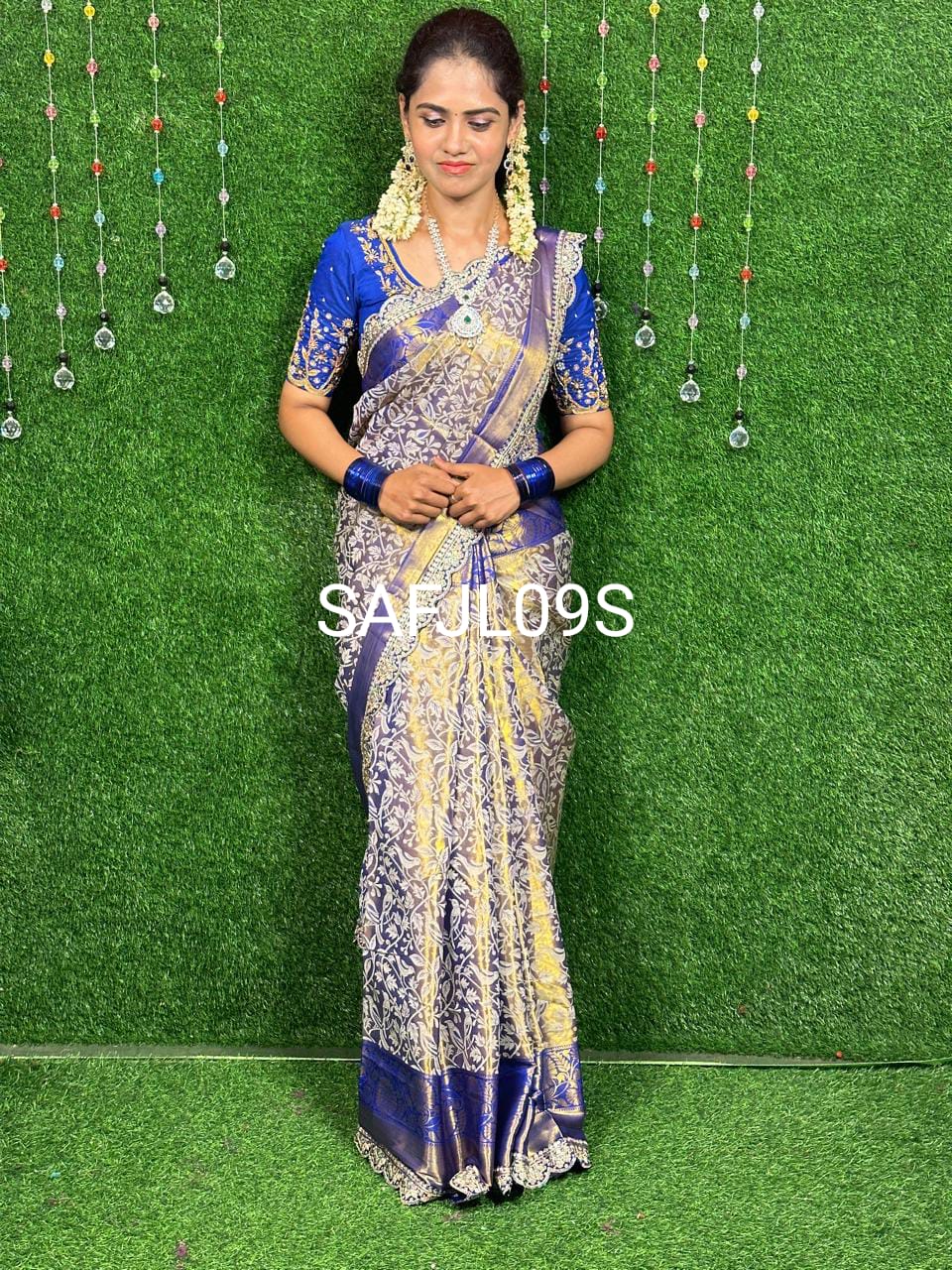 Bridal semi silk saree XXX