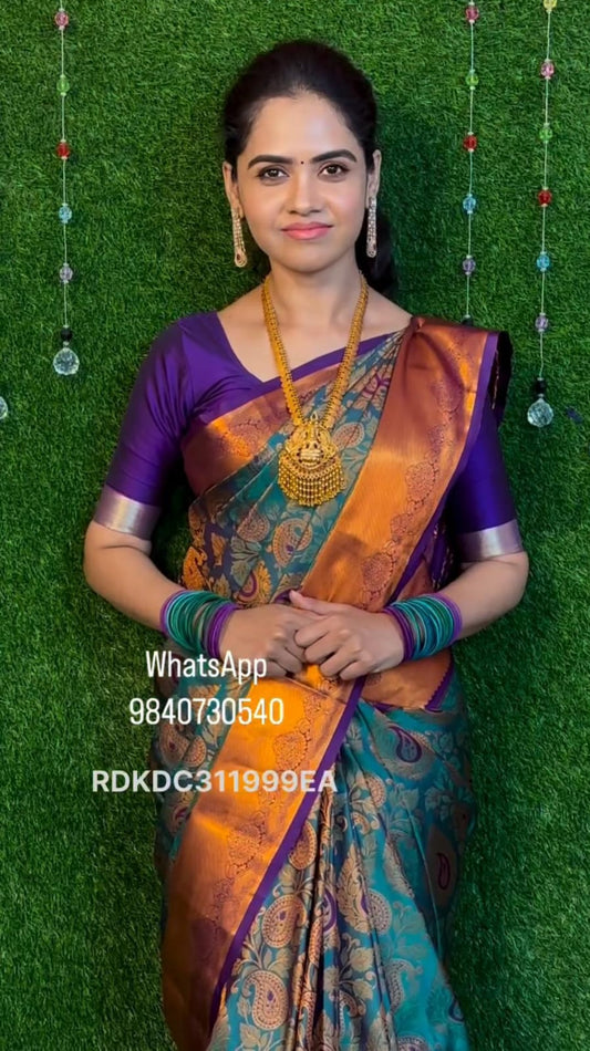 Nikki Galrani inspired silk saree