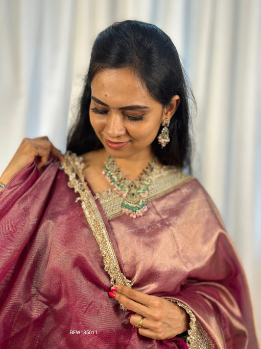 Soft tissue saree❌