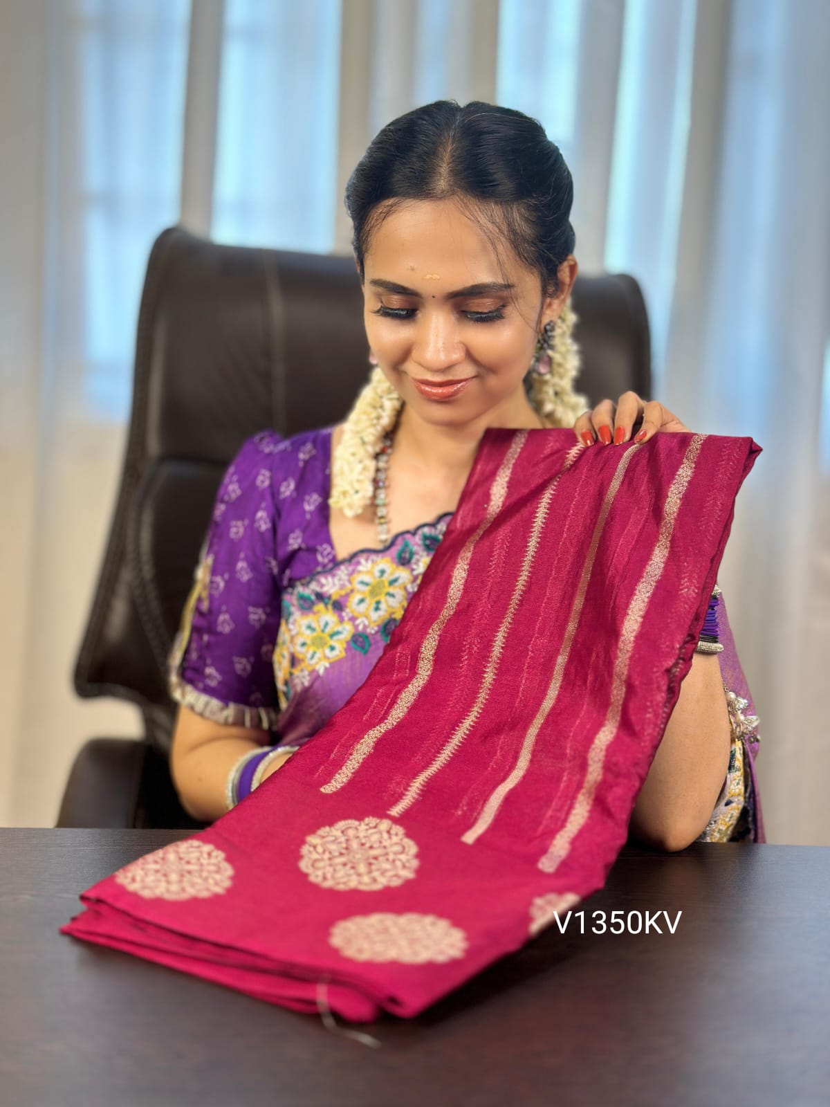 Warm silk saree.