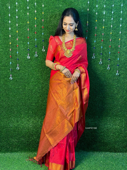 Kanchi semi soft silk saree YYY.