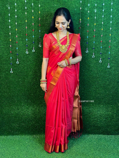 Kanchi semi soft silk saree YYY.