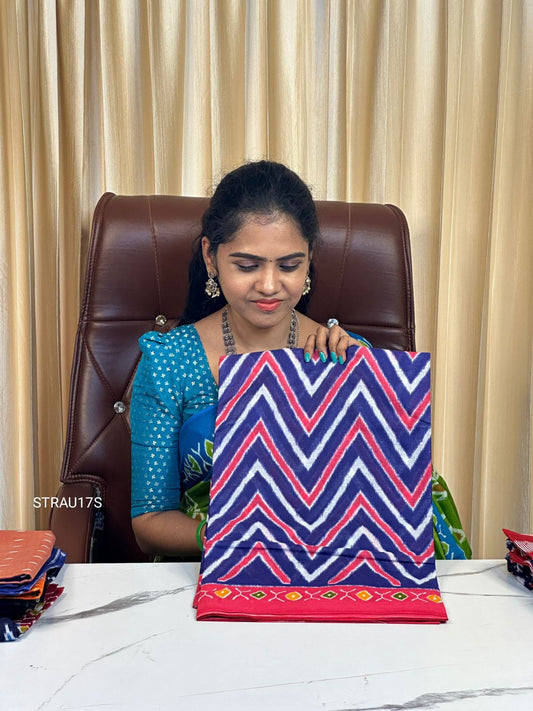 Cotton jaipur block print saree.YYY