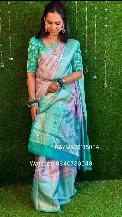 Katan silk saree.