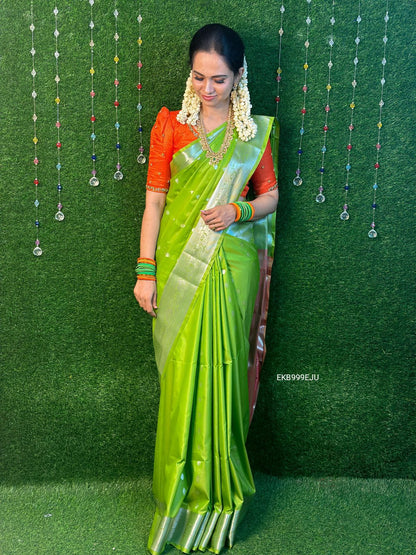 Kanchi semi soft silk saree.YYY