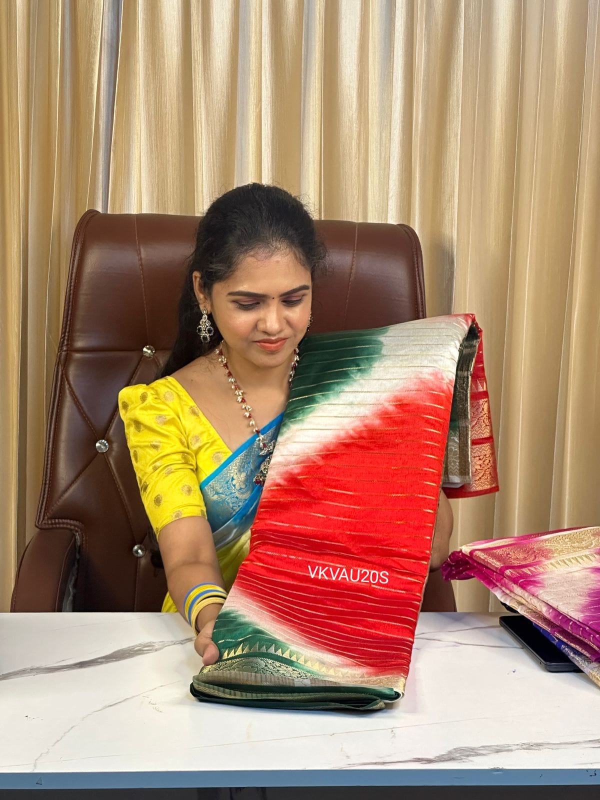 Warm silk saree.YYY