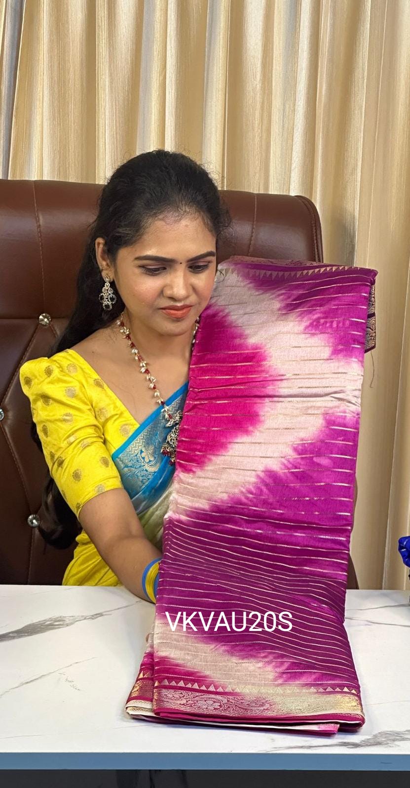 Warm silk saree.