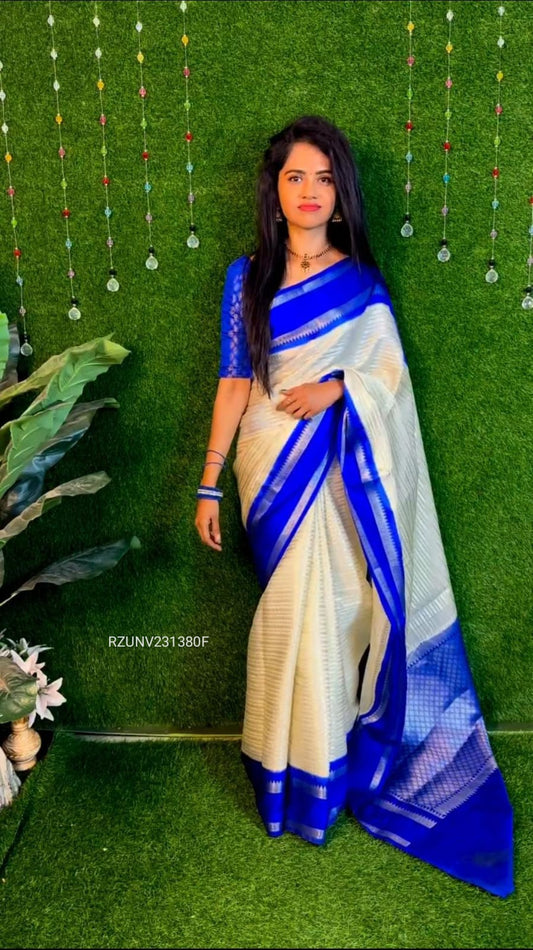 Retta petta border saree