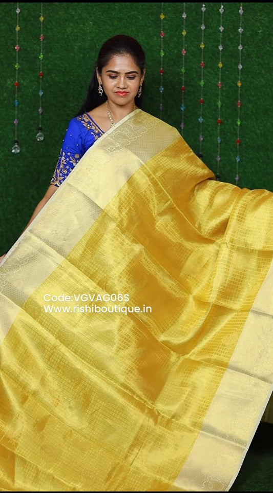 Aadi offer🌹Katan tissue silk saree😍