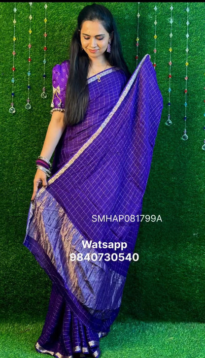 Viscose georgette saree