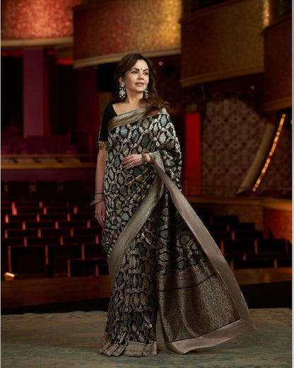 Mrs.Nita Ambani inspired original pure katan silk saree