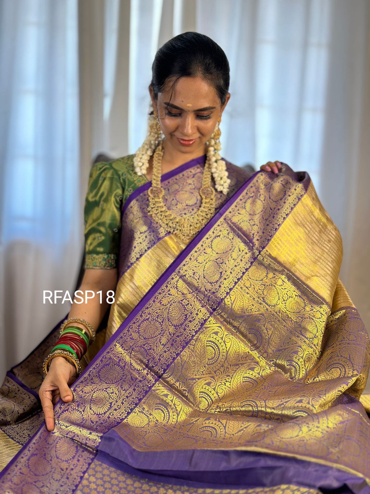 Kanchi bridal semi silk/vaira oosi