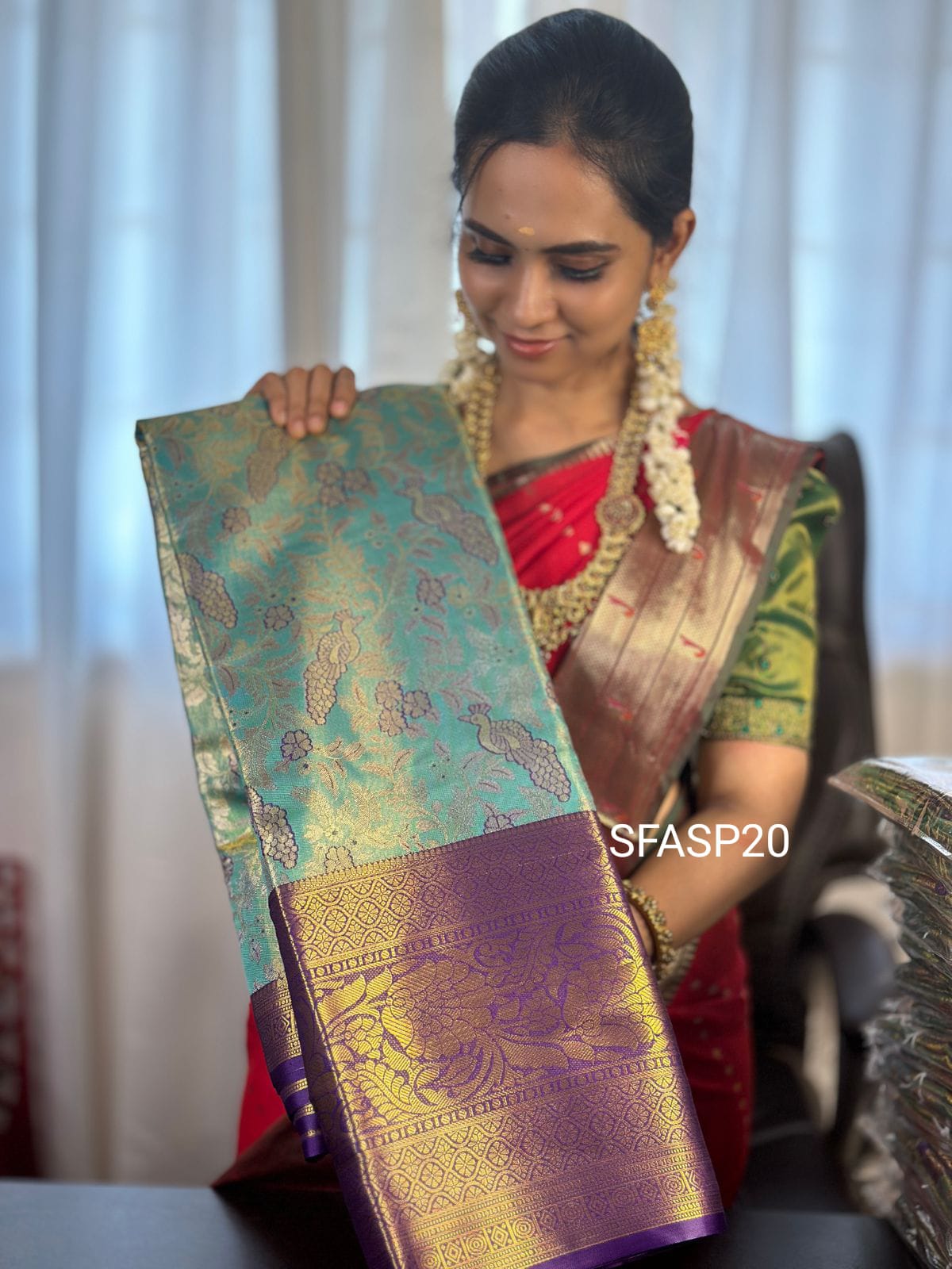 Kanchivaram semi silk/zari