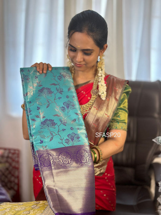 Kanchivaram semii silk/complete zari