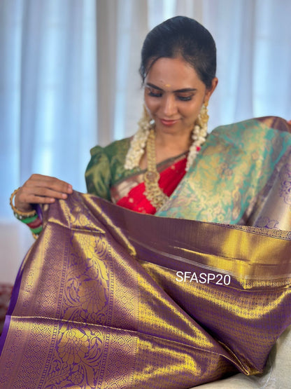 Kanchivaram semi silk/zari