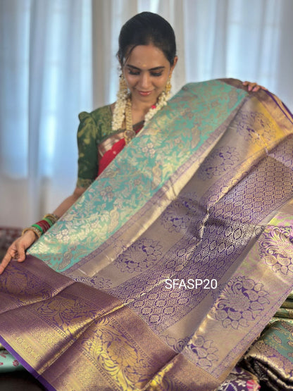 Kanchivaram semi silk/zari