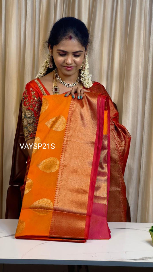 Silk cotton saree.