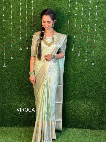 Premium warm silk saree.