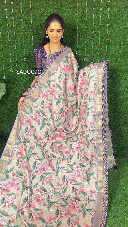 Premium handloom tussar silk🥰