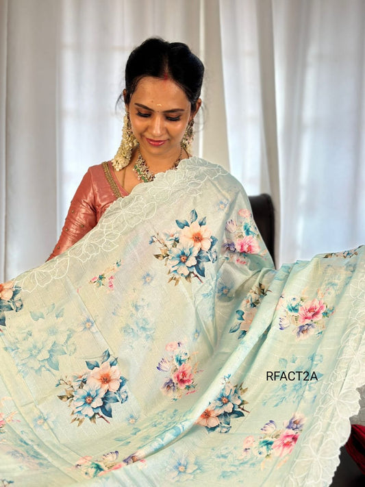 Semi Tussar silk saree